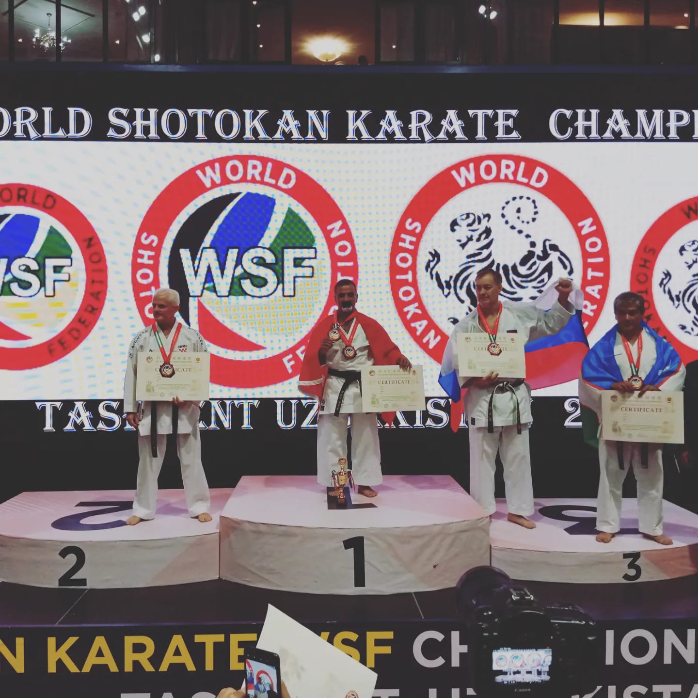 Kamil Üci, Taşkent WSF Dünya Shotokan Şampiyonası arşivinde.
