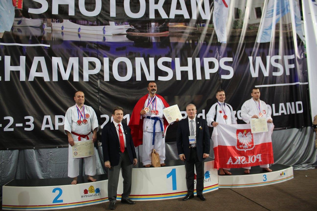 Kamil Üci’nin Polonya WSF Dünya Shotokan Şampiyonası arşiv fotoğrafı.